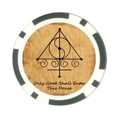 Only Good Shall Enter This House Poker Chip Card Guard from ArtsNow.com Back