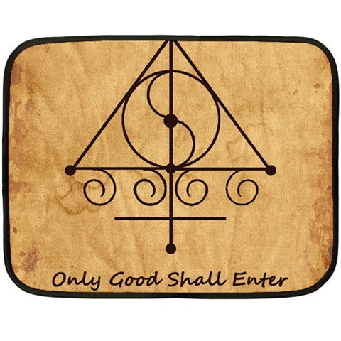 Only Good Shall Enter This House Fleece Blanket (Mini) from ArtsNow.com 35 x27  Blanket