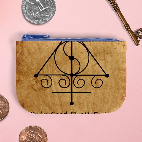 Only Good Shall Enter This House Mini Coin Purse from ArtsNow.com Front