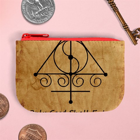 Only Good Shall Enter This House Mini Coin Purse from ArtsNow.com Front