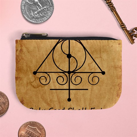 Only Good Shall Enter This House Mini Coin Purse from ArtsNow.com Front