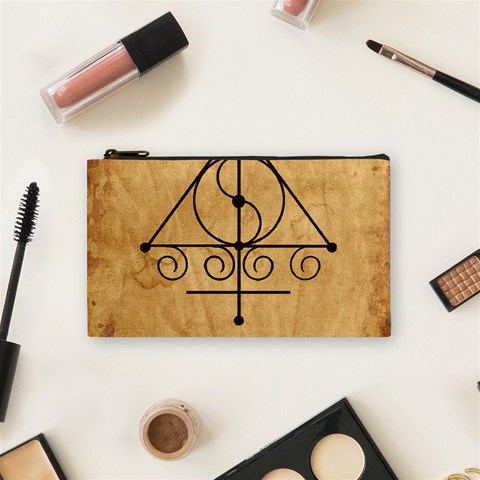Only Good Shall Enter This House Cosmetic Bag (Small) from ArtsNow.com Front