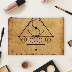 Only Good Shall Enter This House Cosmetic Bag (Large) from ArtsNow.com Front
