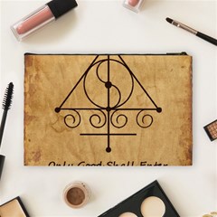 Only Good Shall Enter This House Cosmetic Bag (Large) from ArtsNow.com Back