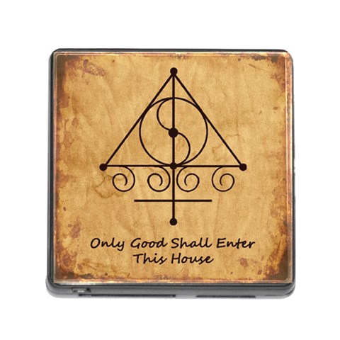 Only Good Shall Enter This House Memory Card Reader (Square 5 Slot) from ArtsNow.com Front