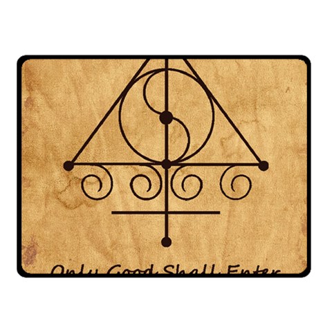 Only Good Shall Enter This House Fleece Blanket (Small) from ArtsNow.com 50 x40  Blanket Front