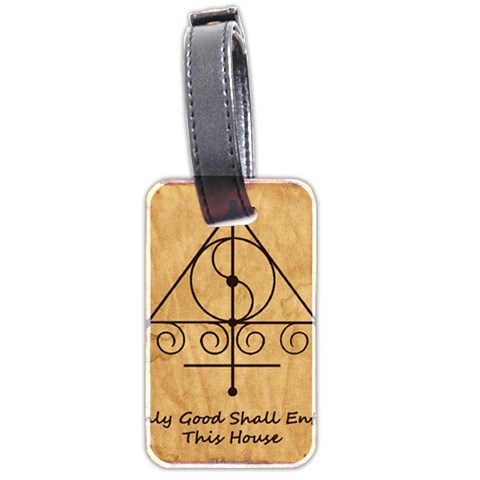 Only Good Shall Enter This House Luggage Tag (two sides) from ArtsNow.com Front