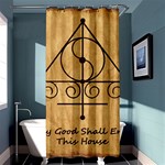 Only Good Shall Enter This House Shower Curtain 36  x 72  (Stall) 