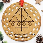 Only Good Shall Enter This House Ornament (Round Filigree)