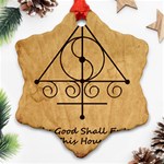 Only Good Shall Enter This House Snowflake Ornament (Two Sides)