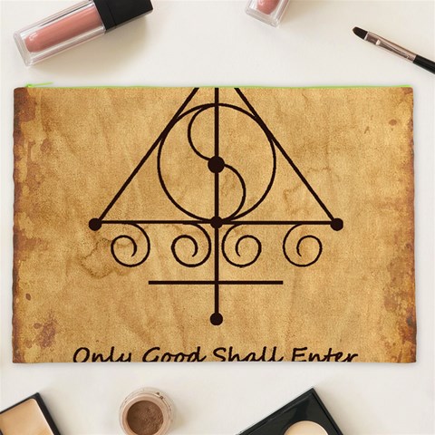 Only Good Shall Enter This House Cosmetic Bag (XXL) from ArtsNow.com Front