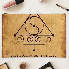 Only Good Shall Enter This House Cosmetic Bag (XXL) from ArtsNow.com Front