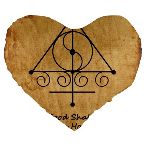 Only Good Shall Enter This House Large 19  Premium Heart Shape Cushions from ArtsNow.com Front