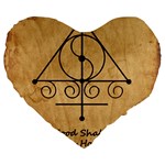 Only Good Shall Enter This House Large 19  Premium Heart Shape Cushions