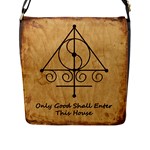 Only Good Shall Enter This House Flap Closure Messenger Bag (L)