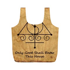 Only Good Shall Enter This House Full Print Recycle Bag (M) from ArtsNow.com Back