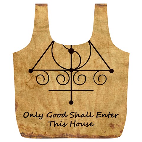 Only Good Shall Enter This House Full Print Recycle Bag (XL) from ArtsNow.com Front