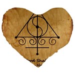 Only Good Shall Enter This House Large 19  Premium Flano Heart Shape Cushions