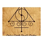 Only Good Shall Enter This House Double Sided Flano Blanket (Mini) 