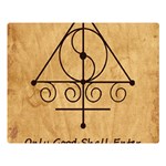 Only Good Shall Enter This House Double Sided Flano Blanket (Large) 