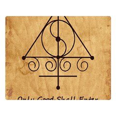 Only Good Shall Enter This House Double Sided Flano Blanket (Large)  from ArtsNow.com Blanket Back