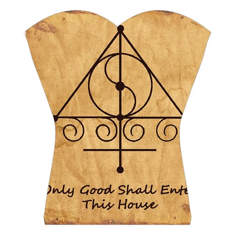 Only Good Shall Enter This House Halter Swimsuit from ArtsNow.com Front