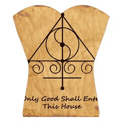 Only Good Shall Enter This House Halter Swimsuit from ArtsNow.com Front