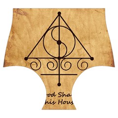 Only Good Shall Enter This House Skater Dress Swimsuit from ArtsNow.com Bottom Front