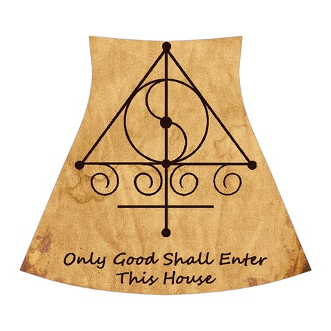 Only Good Shall Enter This House Halter Dress Swimsuit  from ArtsNow.com Back Skirt