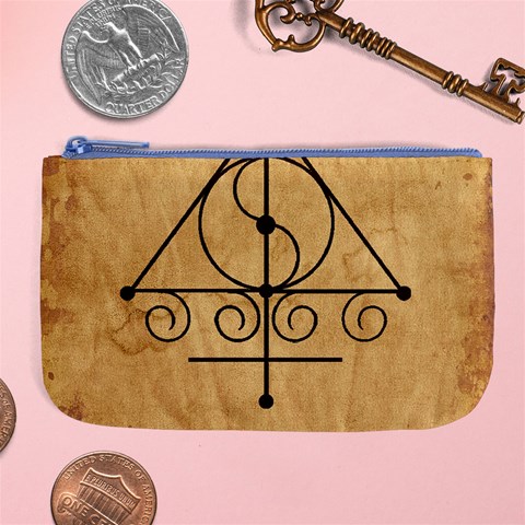 Only Good Shall Enter This House Large Coin Purse from ArtsNow.com Front