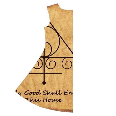 Only Good Shall Enter This House Short Sleeve V Back Left
