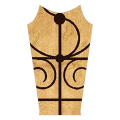 Only Good Shall Enter This House Velvet Long Sleeve Shoulder Cutout Dress from ArtsNow.com Left Sleeve