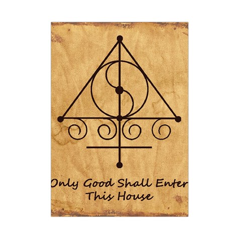 Only Good Shall Enter This House Small Tapestry from ArtsNow.com Front