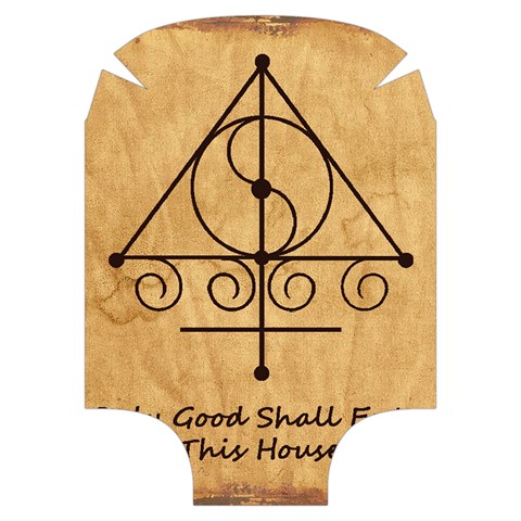 Only Good Shall Enter This House Luggage Cover (Medium) from ArtsNow.com Back