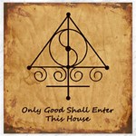 Only Good Shall Enter This House Canvas 12  x 12 