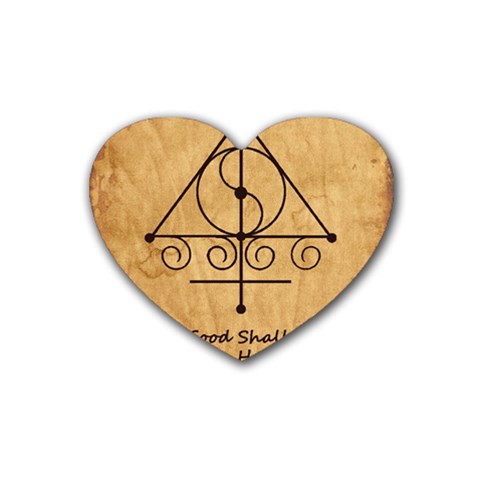 Only Good Shall Enter This House Heart Coaster (4 pack)  from ArtsNow.com Front
