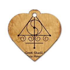 Only Good Shall Enter This House Dog Tag Heart (Two Sides) from ArtsNow.com Back