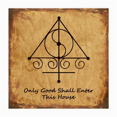 Only Good Shall Enter This House Medium Glasses Cloth from ArtsNow.com Front