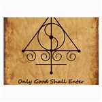 Only Good Shall Enter This House Large Glasses Cloth (2 Sides)