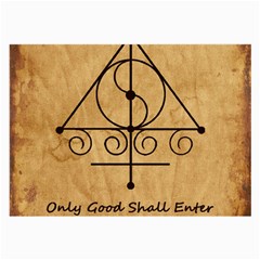 Only Good Shall Enter This House Large Glasses Cloth (2 Sides) from ArtsNow.com Back