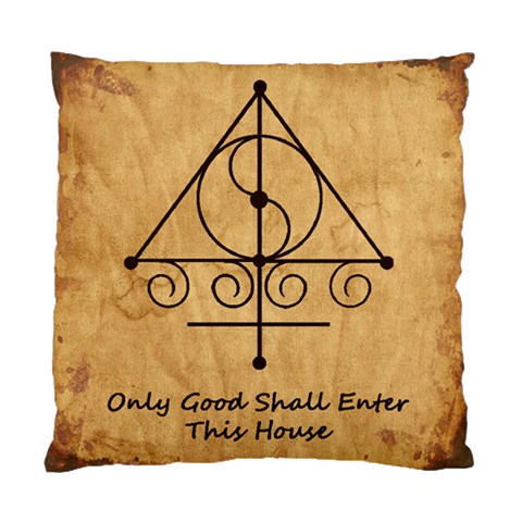 Only Good Shall Enter This House Standard Cushion Case (Two Sides) from ArtsNow.com Back