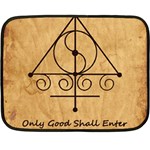 Only Good Shall Enter This House Fleece Blanket (Mini)
