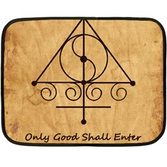 Only Good Shall Enter This House Double Sided Fleece Blanket (Mini)  from ArtsNow.com 35 x27  Blanket Front