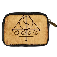 Only Good Shall Enter This House Digital Camera Leather Case from ArtsNow.com Back