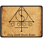 Only Good Shall Enter This House Fleece Blanket (Large) 