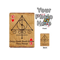 Only Good Shall Enter This House Playing Cards 54 Designs (Mini) from ArtsNow.com Front - Heart10