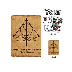 Only Good Shall Enter This House Playing Cards 54 Designs (Mini) from ArtsNow.com Back