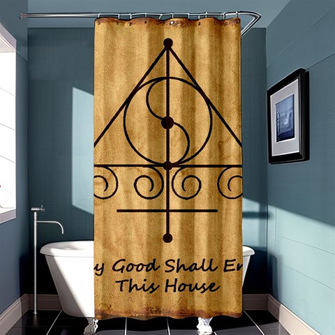Only Good Shall Enter This House Shower Curtain 36  x 72  (Stall)  from ArtsNow.com Curtain(36 X72 ) - 33.26 x66.24  Curtain(36 X72 )