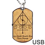 Only Good Shall Enter This House Dog Tag USB Flash (Two Sides)