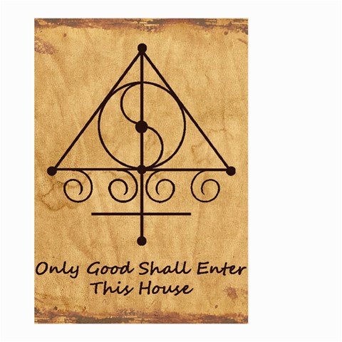 Only Good Shall Enter This House Large Garden Flag (Two Sides) from ArtsNow.com Back